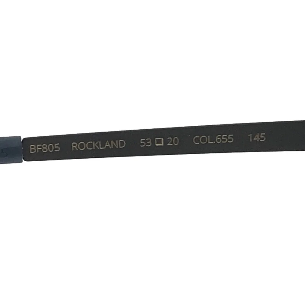 Blackfin Eyeglasses Frames BF805 ROCKLAND COL.655 Black Gray Rectangle 53-20-145